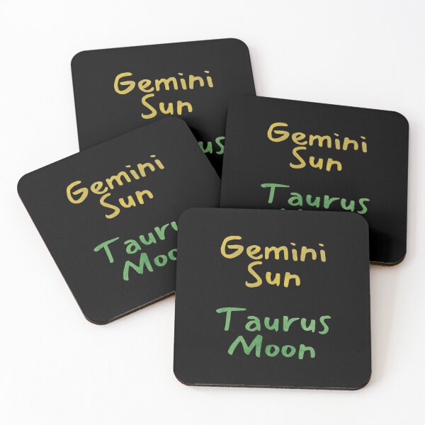 Item preview, Gemini Sun Taurus Moon Text designed and sold by leomooncreates.