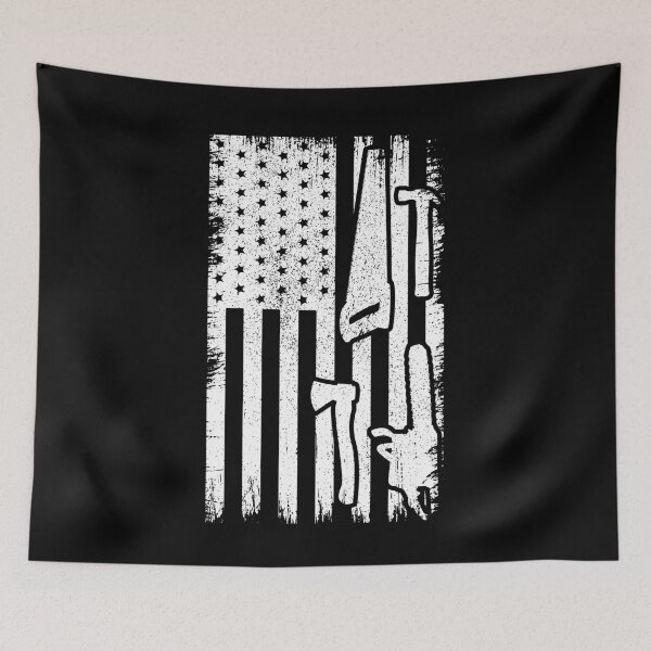 Item preview, Woodworker Tools Woodcarving Carpenting American Flag designed and sold by ShopTheStyle.