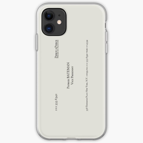 Patrick Bateman Business Card iPhone Soft Case