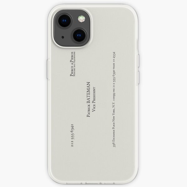Patrick Bateman Carte de visite Coque souple iPhone