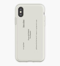 Patrick Bateman Business Card iPhone Case