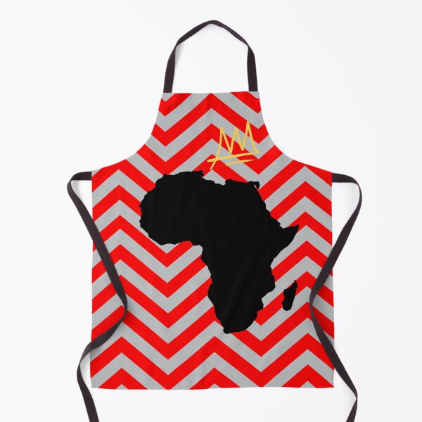 Africa Crown | Zigzag | Grey Apron