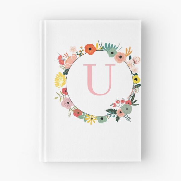 Item preview, Monogram/Initial Floral Wreath Letter U designed and sold by APrettyView.
