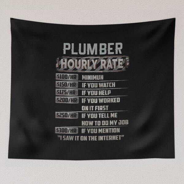 Item preview, Plumber Hourly Rate designed and sold by princegiri.