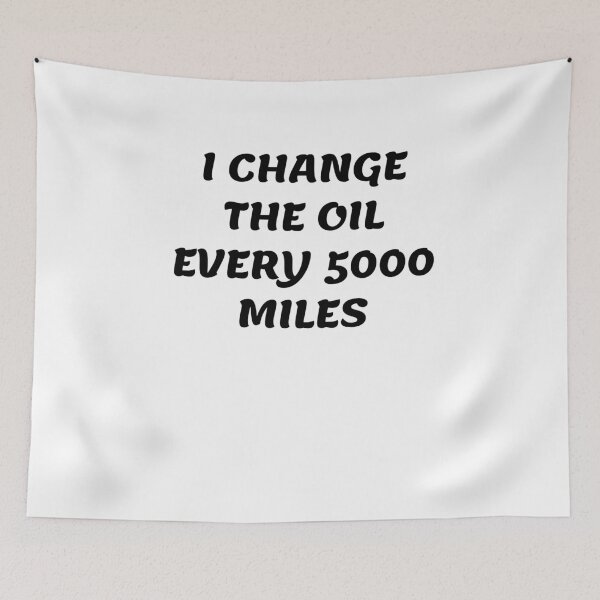 Item preview, White lie party - I change the oil every 5000 miles designed and sold by amrmab.