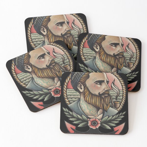 Item preview, gentleman design - tattoo - flowers , gift for boyfriend , tattoo lovers - smoker designed and sold by doitwithlove.