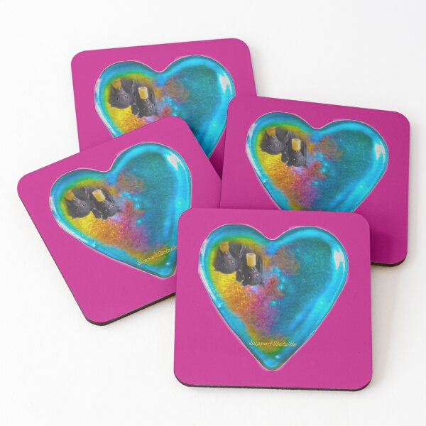 Item preview, Batzilla - Harry and Horatio Heart  designed and sold by batzilla.