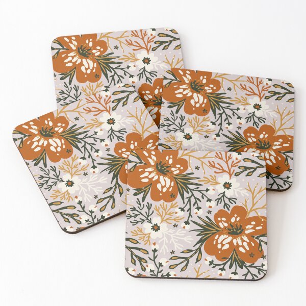 Item preview, Winter flower pattern  designed and sold by AllPrintsAndArt.