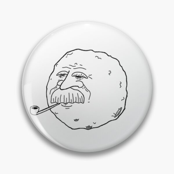 Artikelvorschau, Der alte Mr. Moonman BW entworfen und verkauft von GoofsNDoodles.