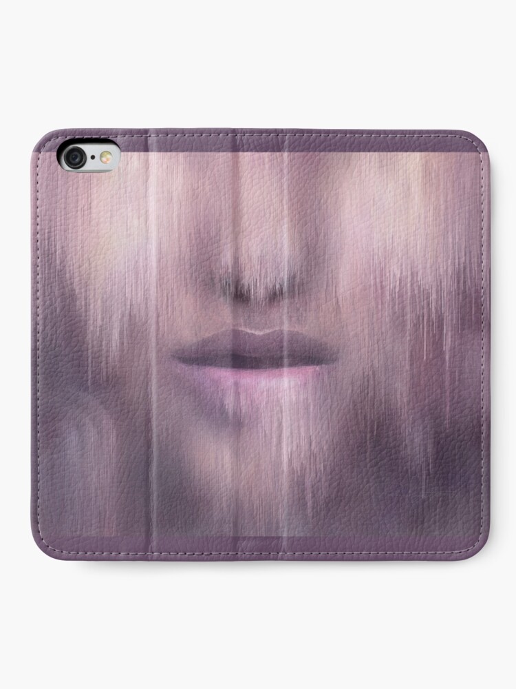 Alternate view of “Succumb” (tears, sadness, giving up) painting - “Smile” Fine Art series iPhone Wallet