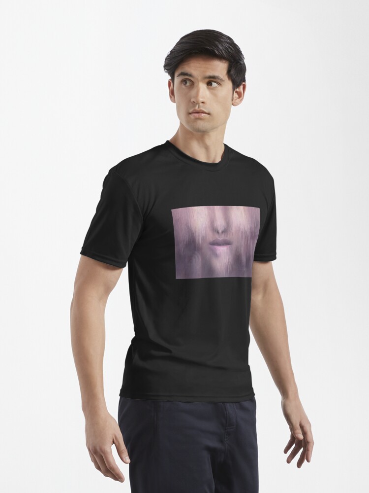 Alternate view of “Succumb” (tears, sadness, giving up) painting - “Smile” Fine Art series Active T-Shirt