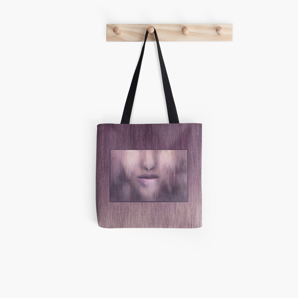 “Succumb” (tears, sadness, giving up) painting - “Smile” Fine Art series Tote Bag