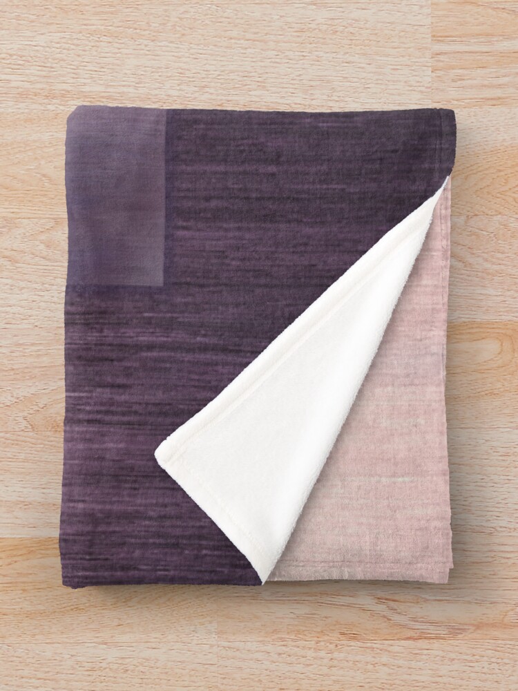 Alternate view of “Succumb” (tears, sadness, giving up) painting - “Smile” Fine Art series Throw Blanket