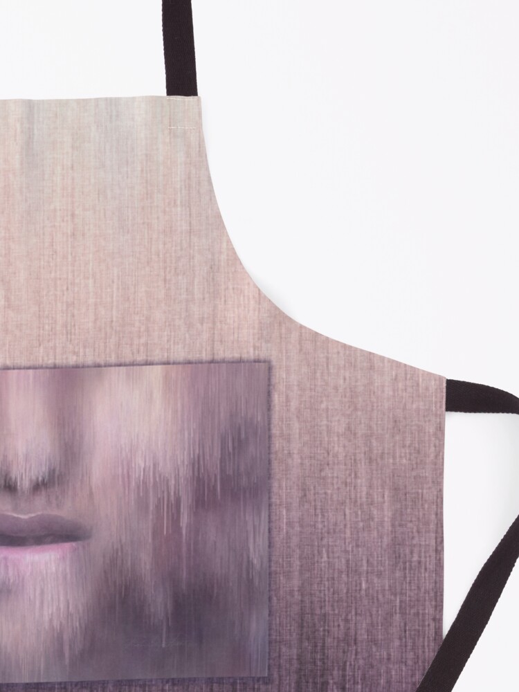 Alternate view of “Succumb” (tears, sadness, giving up) painting - “Smile” Fine Art series Apron