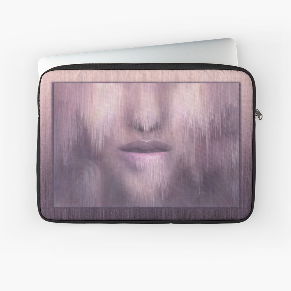 “Succumb” (tears, sadness, giving up) painting - “Smile” Fine Art series Laptop Sleeve