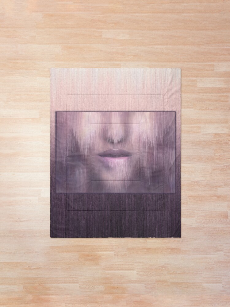 Alternate view of “Succumb” (tears, sadness, giving up) painting - “Smile” Fine Art series Comforter