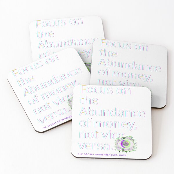 Item preview, "Focus on the Abundance of Money, not Vice Versa with Eye Attractor  designed and sold by AyeAyeBeans.