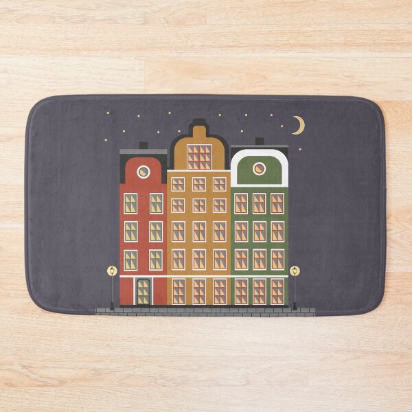 Item preview, Old city houses by night designed and sold by EngineerGoC.