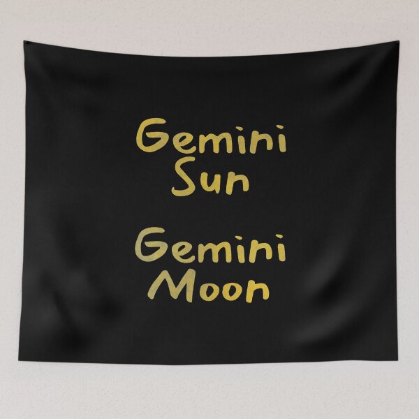 Item preview, Gemini Sun Gemini Moon Text designed and sold by leomooncreates.