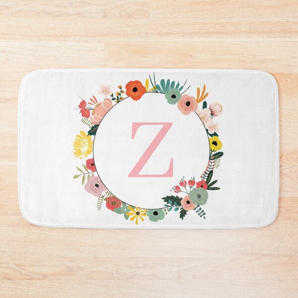 Item preview, Monogram/Initial Floral Wreath Letter Z designed and sold by APrettyView.