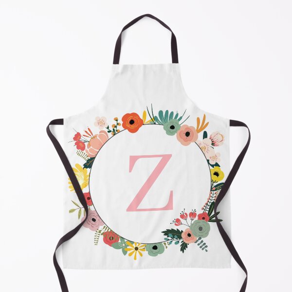 Item preview, Monogram/Initial Floral Wreath Letter Z designed and sold by APrettyView.