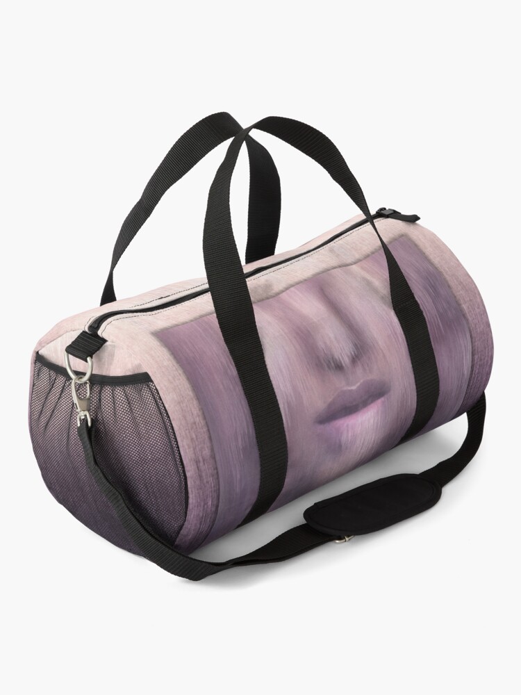 Alternate view of “Succumb” (tears, sadness, giving up) painting - “Smile” Fine Art series Duffle Bag