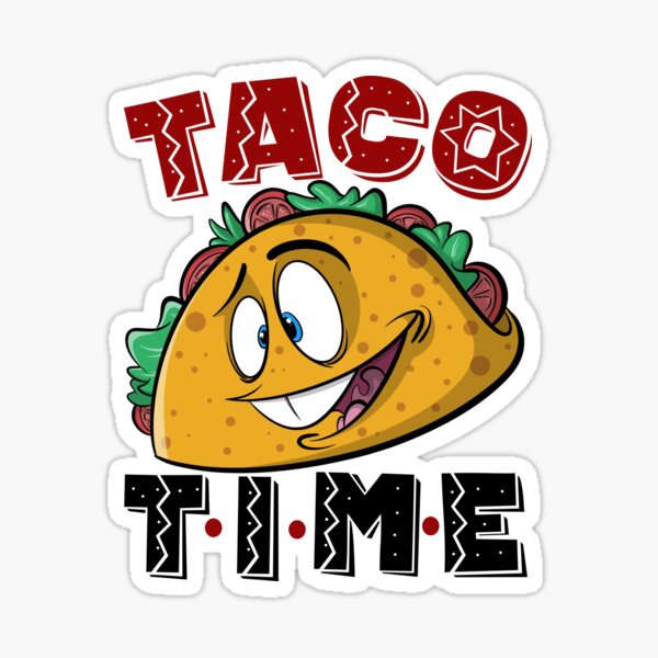 Item preview, Taco Time Cartoon Taco designed and sold by cowpie.