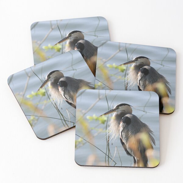 Item preview, Great Blue Heron with some leaf shimmer in it designed and sold by Jeff Ore.