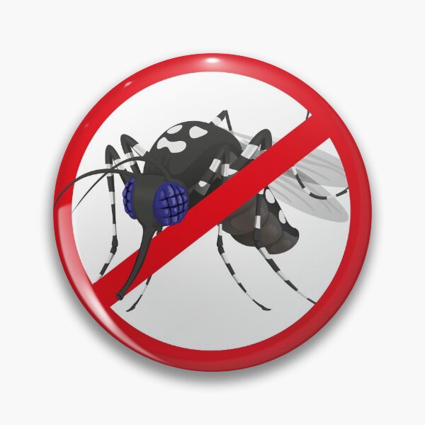 Item preview, Nature, Aedes aegypti mosquitoes with stilt prohibited signal side. Ideal for informational and institutional related sanitation and care designed and sold by LucianoCosmo.