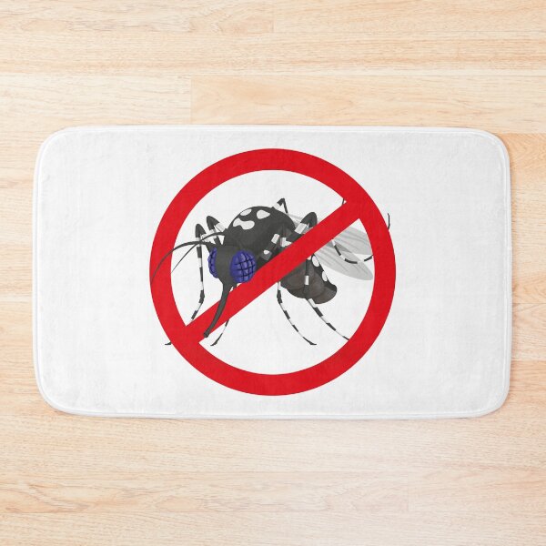 Item preview, Nature, Aedes aegypti mosquitoes with stilt prohibited signal side. Ideal for informational and institutional related sanitation and care designed and sold by LucianoCosmo.