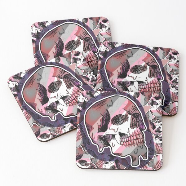 Item preview, Demigirl melting skull  designed and sold by lmnopcreations.