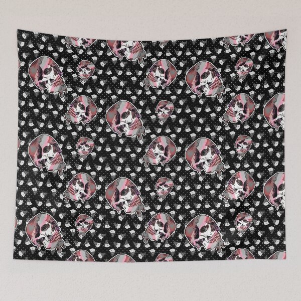 Item preview, Demigirl melting skull  designed and sold by lmnopcreations.
