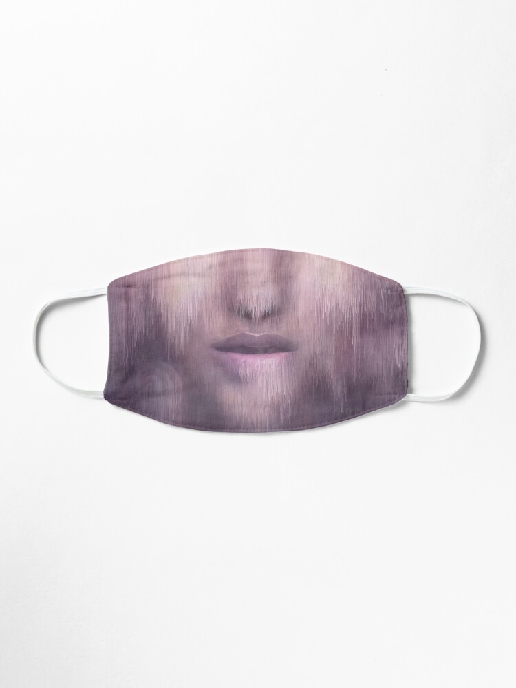 Alternate view of “Succumb” (tears, sadness, giving up) painting - “Smile” Fine Art series Mask