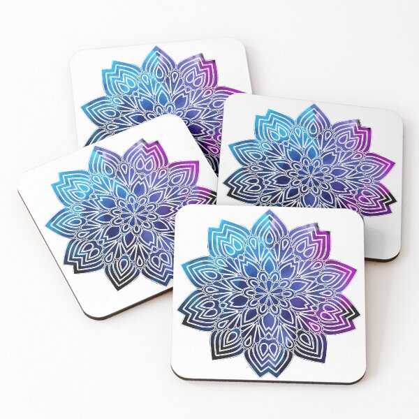 Item preview, Blue and Purple Flower Pattern designed and sold by djal-lk.