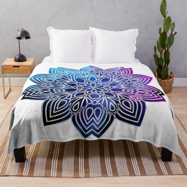 Item preview, Blue and Purple Flower Pattern designed and sold by djal-lk.