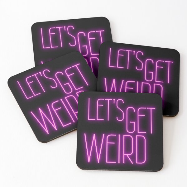 Item preview, Let's Get Weird Neon Sign designed and sold by m95sim.