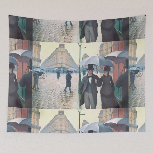 Item preview, Umbrellas in the rain by Gustave Caillebotte designed and sold by Vintage Designs +.
