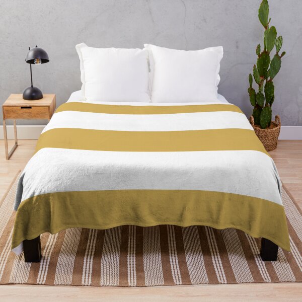 Item preview, Large GOLD and WHITE Horizontal STRIPES designed and sold by RachelMacht.