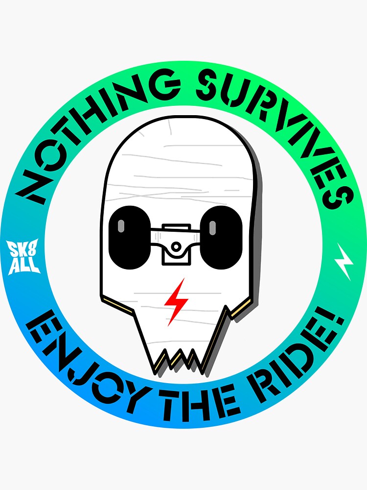 Enjoy the Ride! Broken Board Skull by siyu