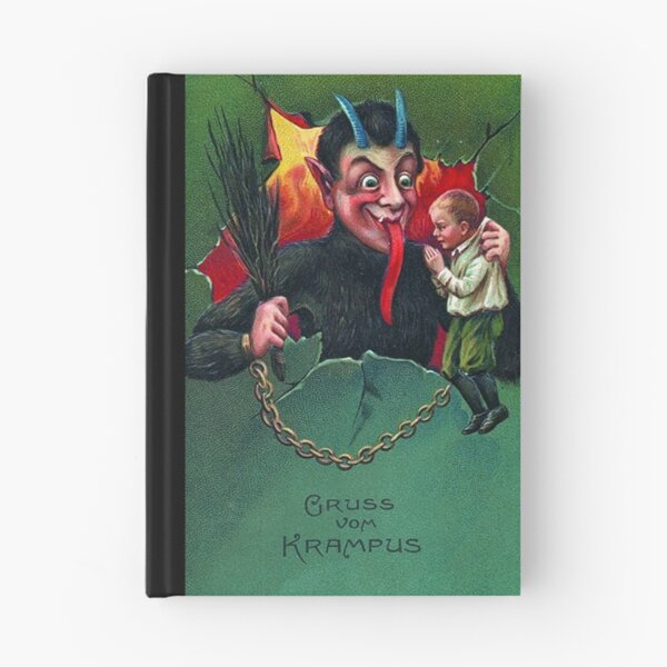 Item preview, Krampus coming for bad girls and boys - vintage greeting designed and sold by forgottenbeauty.