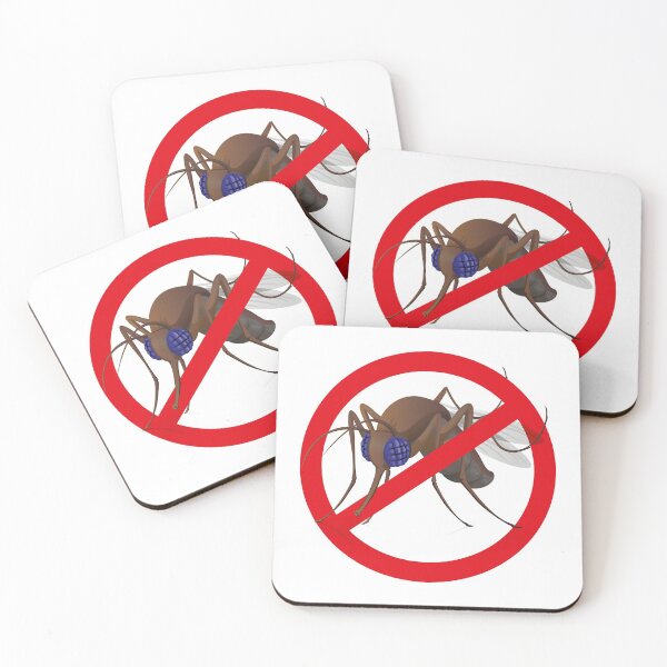 Item preview, Signaling, side Stilt mosquitoes fly with notice prohibited sign. Ideal for informational and institutional related sanitation and care designed and sold by LucianoCosmo.