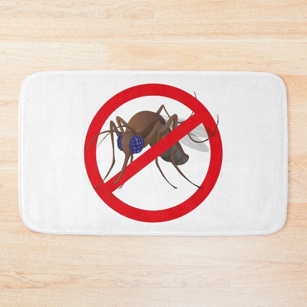 Item preview, Signaling, side Stilt mosquitoes fly with notice prohibited sign. Ideal for informational and institutional related sanitation and care designed and sold by LucianoCosmo.