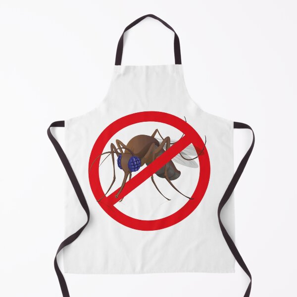 Item preview, Signaling, side Stilt mosquitoes fly with notice prohibited sign. Ideal for informational and institutional related sanitation and care designed and sold by LucianoCosmo.