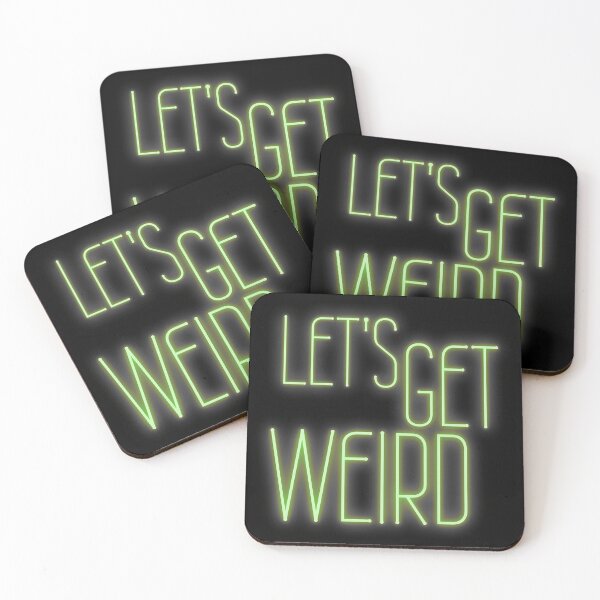 Item preview, Let's Get Weird Neon Sign designed and sold by m95sim.