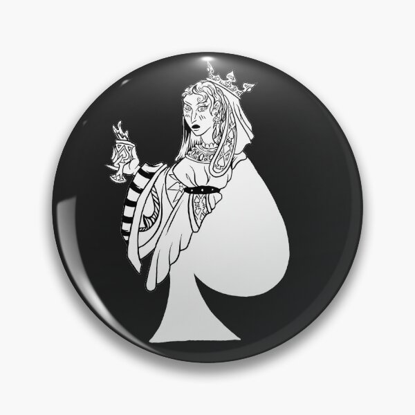 Item preview, Queen of Spades Black and White designed and sold by Nealoc.
