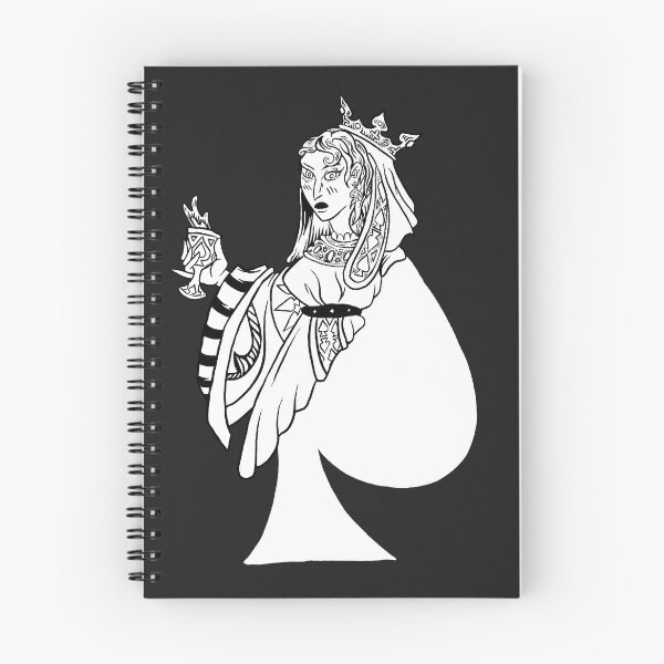 Item preview, Queen of Spades Black and White designed and sold by Nealoc.