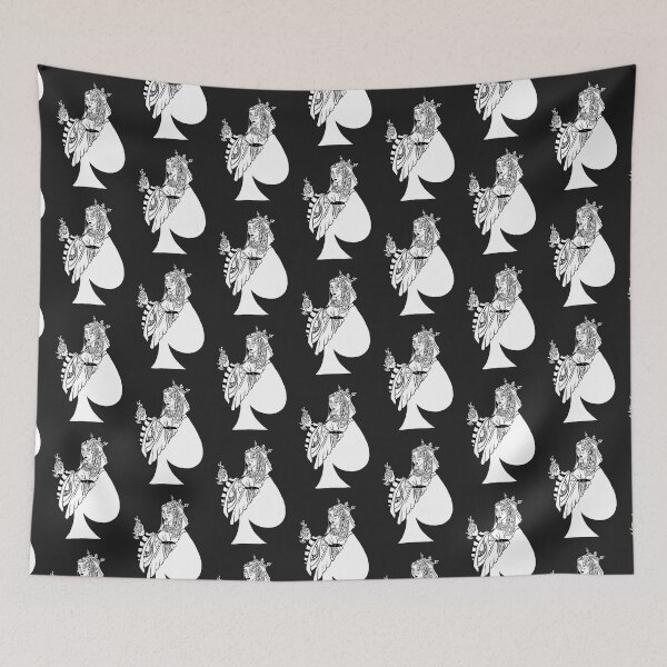 Item preview, Queen of Spades Black and White designed and sold by Nealoc.