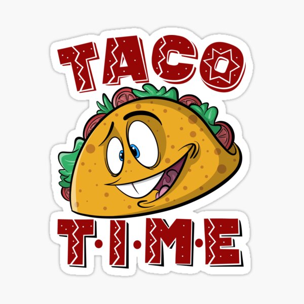 Item preview, Taco Time Cartoon Taco designed and sold by cowpie.