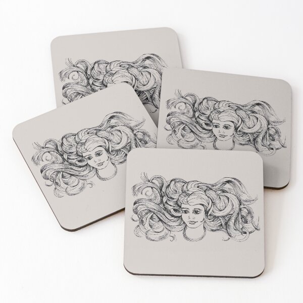 Artikelvorschau, Windy Hair Women Sketch entworfen und verkauft von Sharon Schwalbe.
