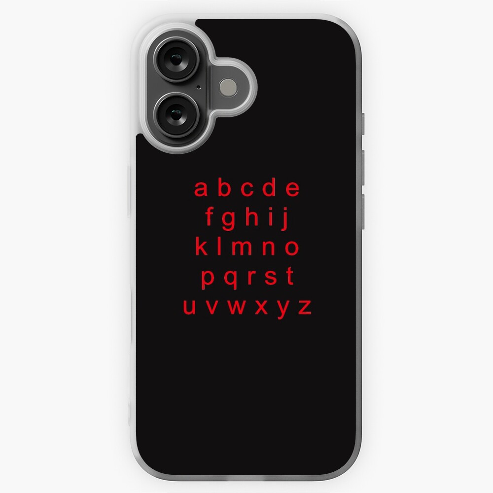 Alphabet Red (Small letters) Sticker
